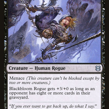 Blackbloom Rogue // Blackbloom Bog [Zendikar Rising]