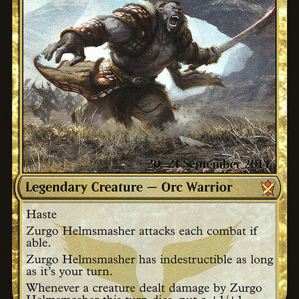 Zurgo Helmsmasher [Khans of Tarkir Prerelease Promos]