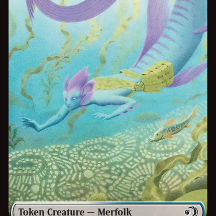 Merfolk // Worm Double-Sided Token [Lorwyn Eclipsed Tokens]