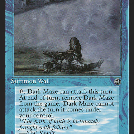 Dark Maze (Irini Sengir Flavor Text) [Homelands]