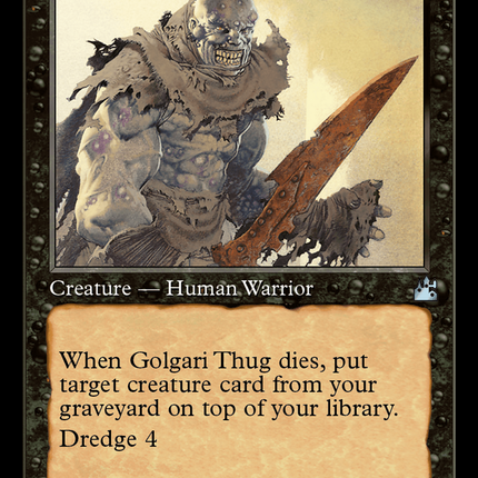 Golgari Thug (Retro Frame) [Ravnica Remastered]