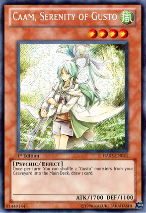 Caam, Serenity of Gusto [HA05-EN041] Secret Rare