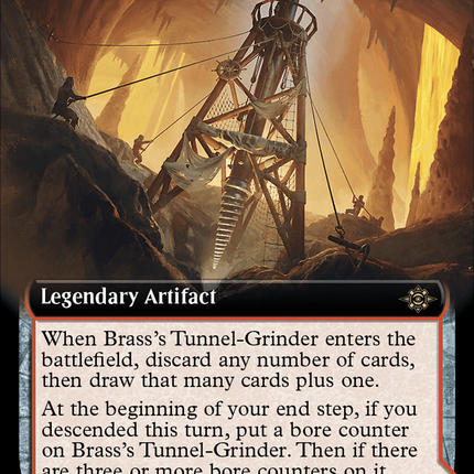 Brass's Tunnel-Grinder // Tecutlan, The Searing Rift (Extended Art) [The Lost Caverns of Ixalan]