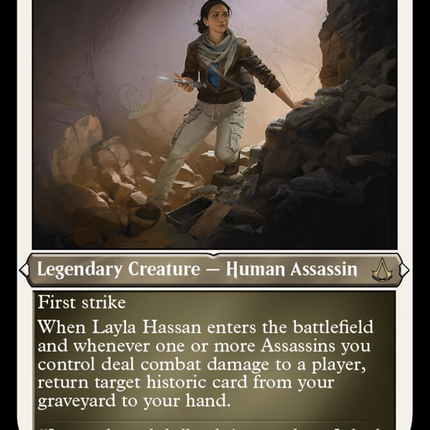 Layla Hassan (Foil Etched) [Assassin's Creed]