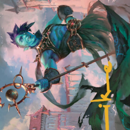 Haughty Djinn Art Card (Gold-Stamped Signature) [Dominaria United Art Series]