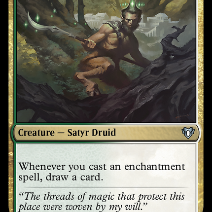 Satyr Enchanter [Commander Masters]
