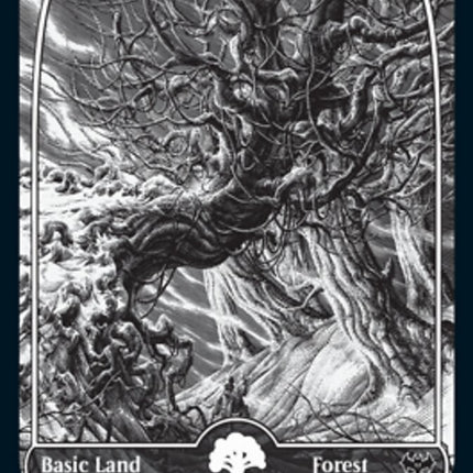 Forest (The Moonlit Lands) (Foil Etched) [Innistrad: Crimson Vow Promos]