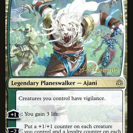 Ajani, the Greathearted [War of the Spark Prerelease Promos]