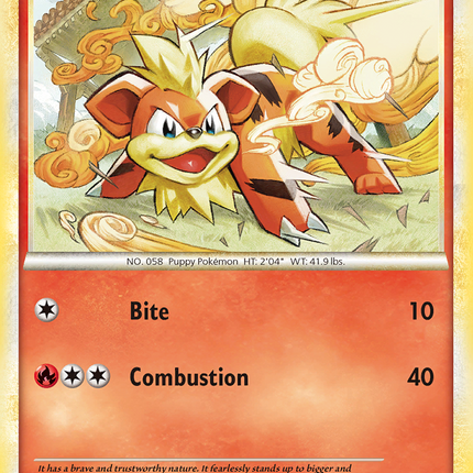 Growlithe (65/123) [HeartGold & SoulSilver: Base Set]