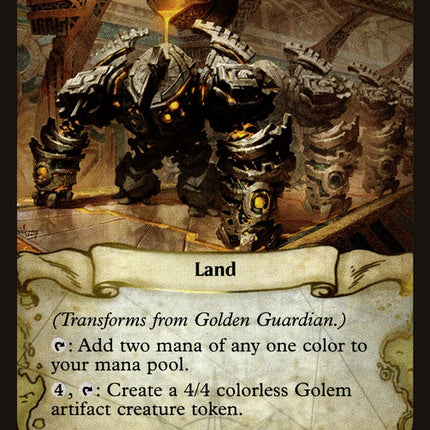 Golden Guardian // Gold-Forge Garrison [Rivals of Ixalan Prerelease Promos]