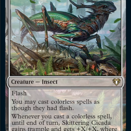 Skittering Cicada [Commander Masters]