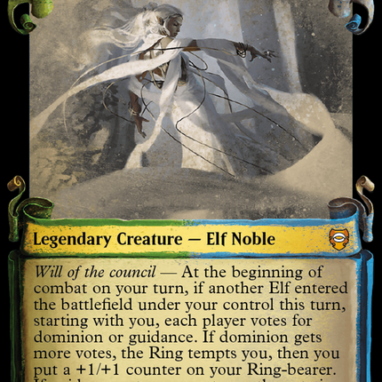 Galadriel, Elven-Queen [The Lord of the Rings: Tales of Middle-Earth Commander Showcase Scrolls]