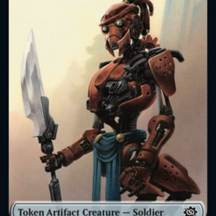 Powerstone // Soldier (009) Double-Sided Token [The Brothers' War Tokens]