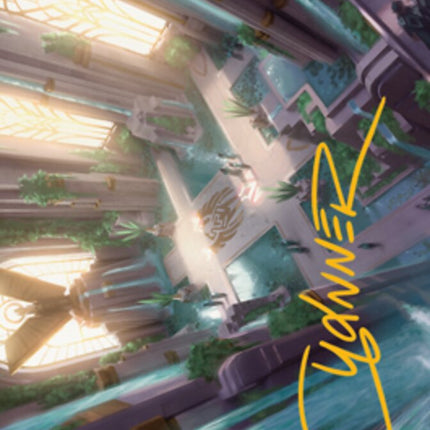 Spara's Headquarters Art Card (Gold-Stamped Signature) [Streets of New Capenna Art Series]