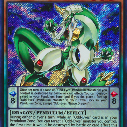 Odd-Eyes Mirage Dragon [DRL3-EN001] Secret Rare