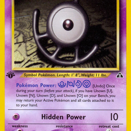 Unown [U] (51/75) [Neo Discovery 1st Edition]