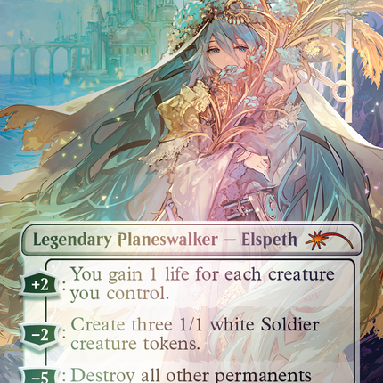Miku, Divine Diva - Elspeth Tirel (Rainbow Foil) [Secret Lair Drop Series]