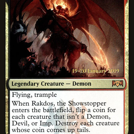 Rakdos, the Showstopper [Ravnica Allegiance Prerelease Promos]
