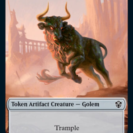 Golem (026) // Thopter Double-Sided Token [Commander 2021 Tokens]