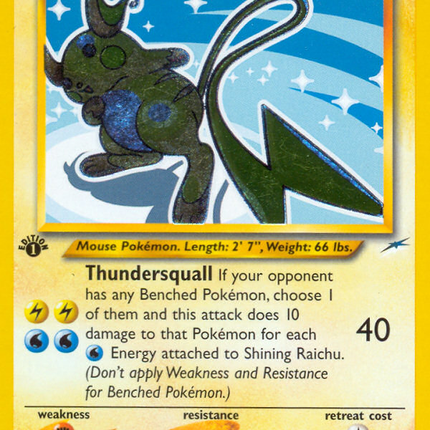 Shining Raichu (111/105) [Neo Destiny 1st Edition]