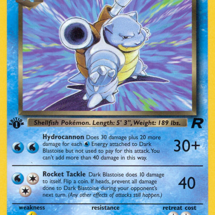 Dark Blastoise (20/82) [Team Rocket 1st Edition]