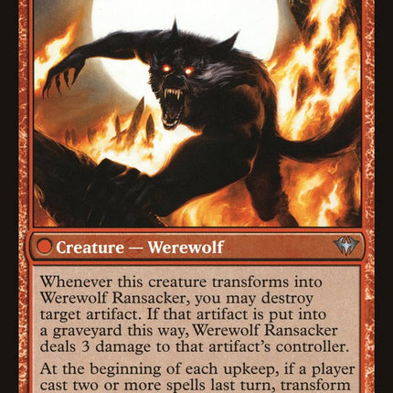 Afflicted Deserter // Werewolf Ransacker [Dark Ascension]
