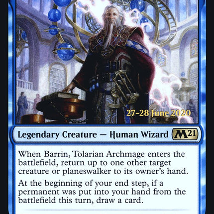 Barrin, Tolarian Archmage [Core Set 2021 Prerelease Promos]