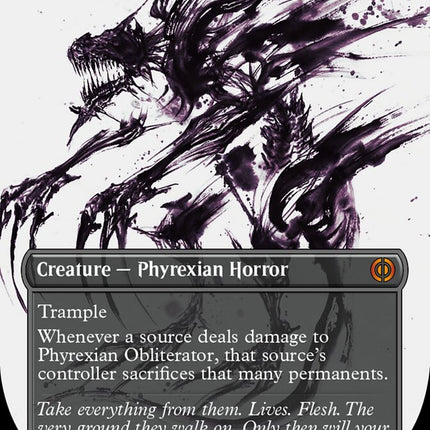 Phyrexian Obliterator (Borderless Ichor Step-and-Compleat Foil) [Phyrexia: All Will Be One]