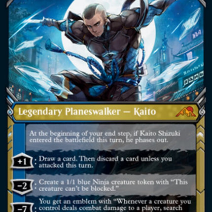 Kaito Shizuki (Showcase Ninja) [Kamigawa: Neon Dynasty]