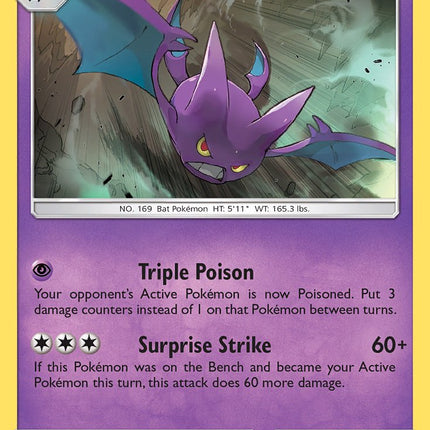 Crobat (56/149) (Prerelease Kit Exclusive) (Theme Deck Exclusive) [Sun & Moon: Base Set]