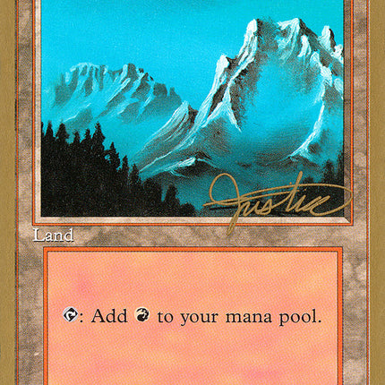 Mountain (mj374) (Mark Justice) [Pro Tour Collector Set]