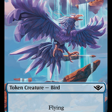 Mercenary // Bird Double-Sided Token [Outlaws of Thunder Junction Tokens]