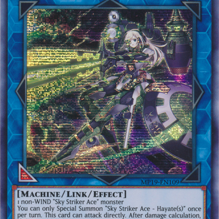 Sky Striker Ace - Hayate [MP19-EN109] Prismatic Secret Rare
