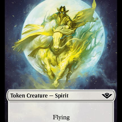Mercenary // Spirit Double-Sided Token [Outlaws of Thunder Junction Tokens]