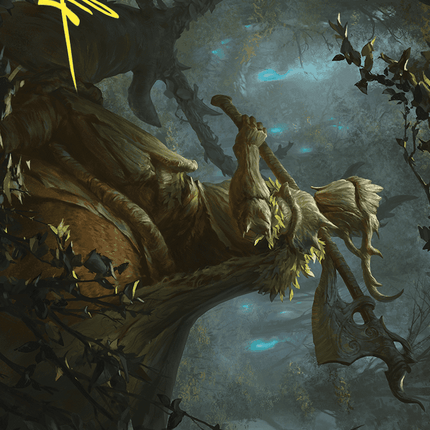 Verdant Outrider Art Card (Gold-Stamped Signature) [Wilds of Eldraine Art Series]