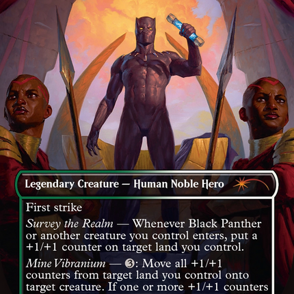 Black Panther, Wakandan King (Rainbow Foil) [Secret Lair Drop Series]