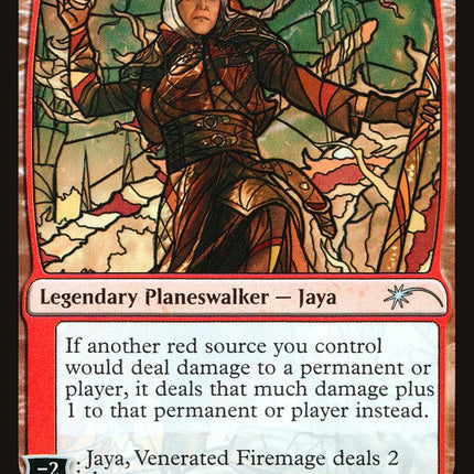 Jaya, Venerated Firemage (Stained Glass) [Secret Lair Drop Promos]