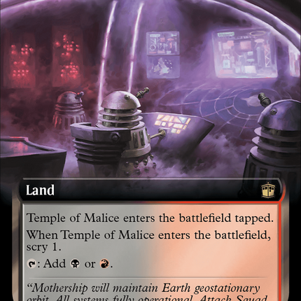 Temple of Malice (Extended Art) (Surge Foil) [Doctor Who]