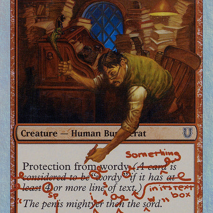 Frazzled Editor (Alternate Foil) [Unhinged]