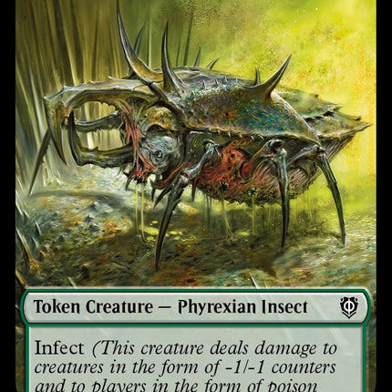 Phyrexian Mite // Phyrexian Insect Double-Sided Token [Phyrexia: All Will Be One Commander Tokens]
