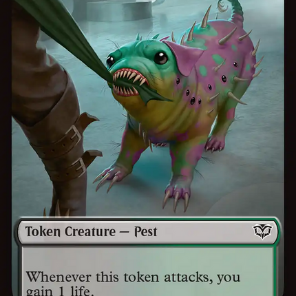 Fractal (0005) // Pest (0009) Double-Sided Token [Secrets of Strixhaven Tokens]
