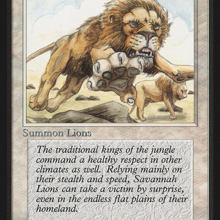 Savannah Lions [Beta Edition]