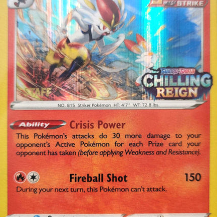 Cinderace (SWSH112) (Staff Prerelease Promo) [Sword & Shield: Black Star Promos]
