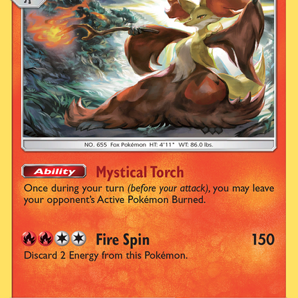 Delphox (17/131) [Sun & Moon: Forbidden Light]