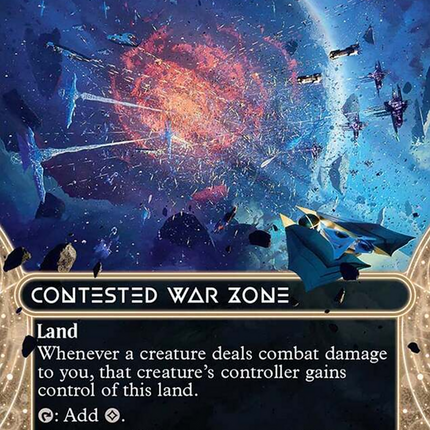 Contested War Zone (0008) (Borderless) [Edge of Eternities: Stellar Sights]