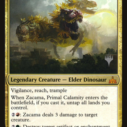 Zacama, Primal Calamity (Promo Pack) [Rivals of Ixalan Promos]