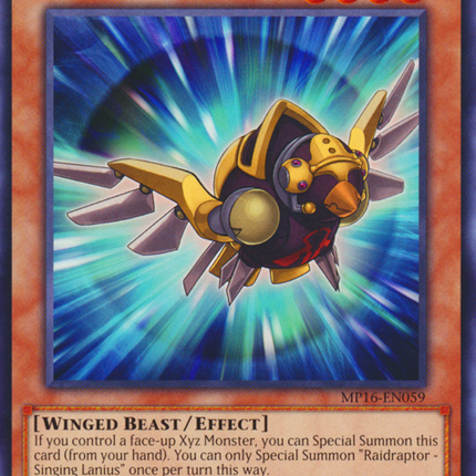 Raidraptor - Singing Lanius [MP16-EN059] Common