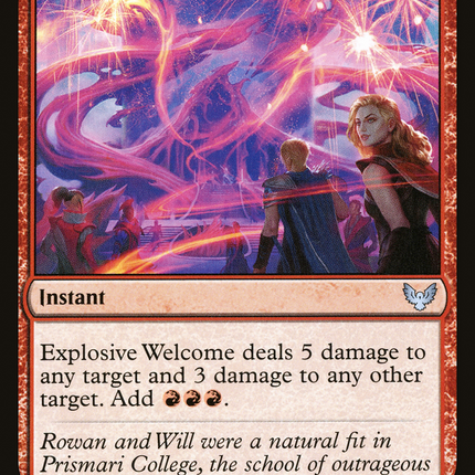 Explosive Welcome [The List]