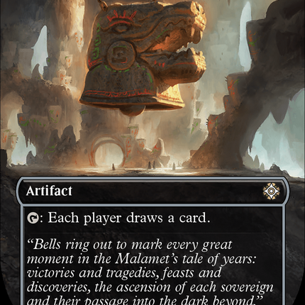 Temple Bell (Borderless) [The Lost Caverns of Ixalan Commander]
