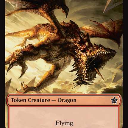 Cat Beast // Dragon (0017) Double-Sided Token [Foundations Tokens]